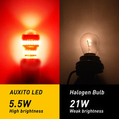 2-10x AUXITO 1157 7528 LED Brake Stop Tail Light Bulbs Red CANbus No Error Lamps AUXITO