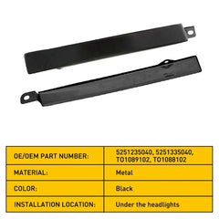 FRONT BUMPER GRILLE HEADLIGHT FILLER TRIM PANELS SET FOR 1998-2000 TOYOTA TACOMA 6B93BC-57