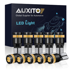 AUXITO Canbus LED Side marker Light Bulbs 168 192 2825 2821 T10 3000K Amber EOA AUXITO