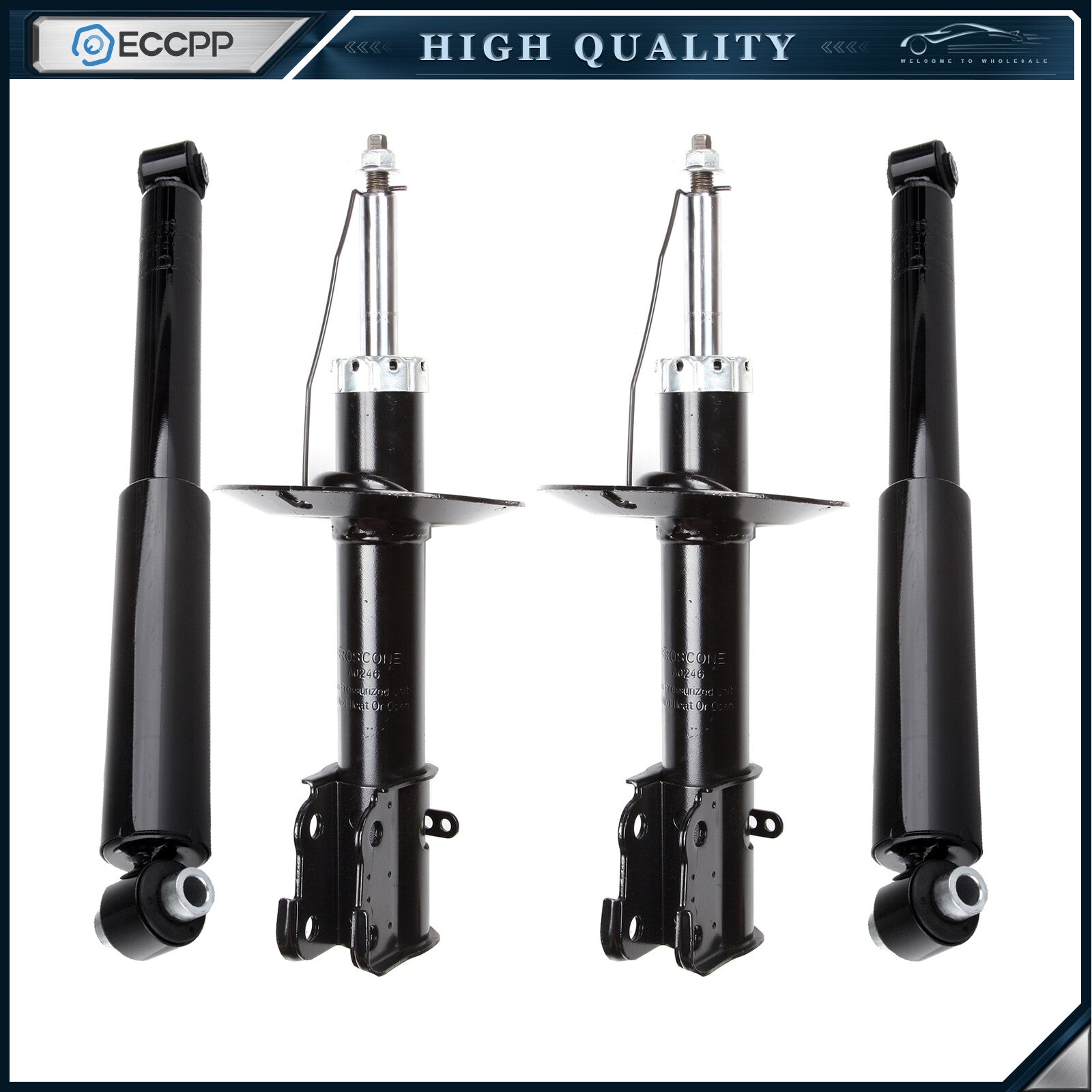 Front Rear Struts Shocks For 2001-10 Chrysler PT Cruiser Left Right ECCPP 6B93BC-57