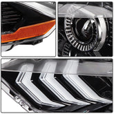 Left+Right For 2018-2020 Ford Mustang Black Housing w/LED DRL Headlight Assembly 6B93BC-57
