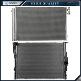 Aluminum Radiator & AC Condenser Cooling Kit For 2008-2010 BMW 128i 6B93BC-57