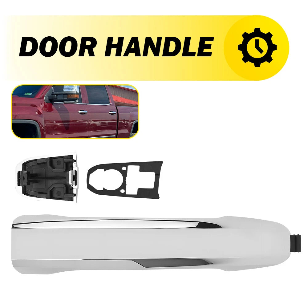 Chrome Rear Passenger/Driver Side Exterior Door Handle For Silverado 1500 14-19 6B93BC-57