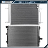 Aluminum Radiator & AC Condenser Cooling Kit For 2011-2012 Volkswagen Jetta 6B93BC-57