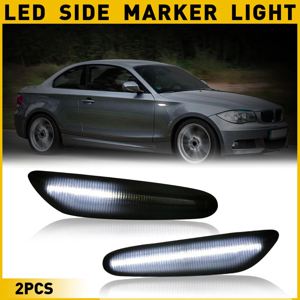 For BMW E60 E82 E90 E83 E92 E46 LED Marker Side Turn Signal Lights Dynamic Smoke 6B93BC-57