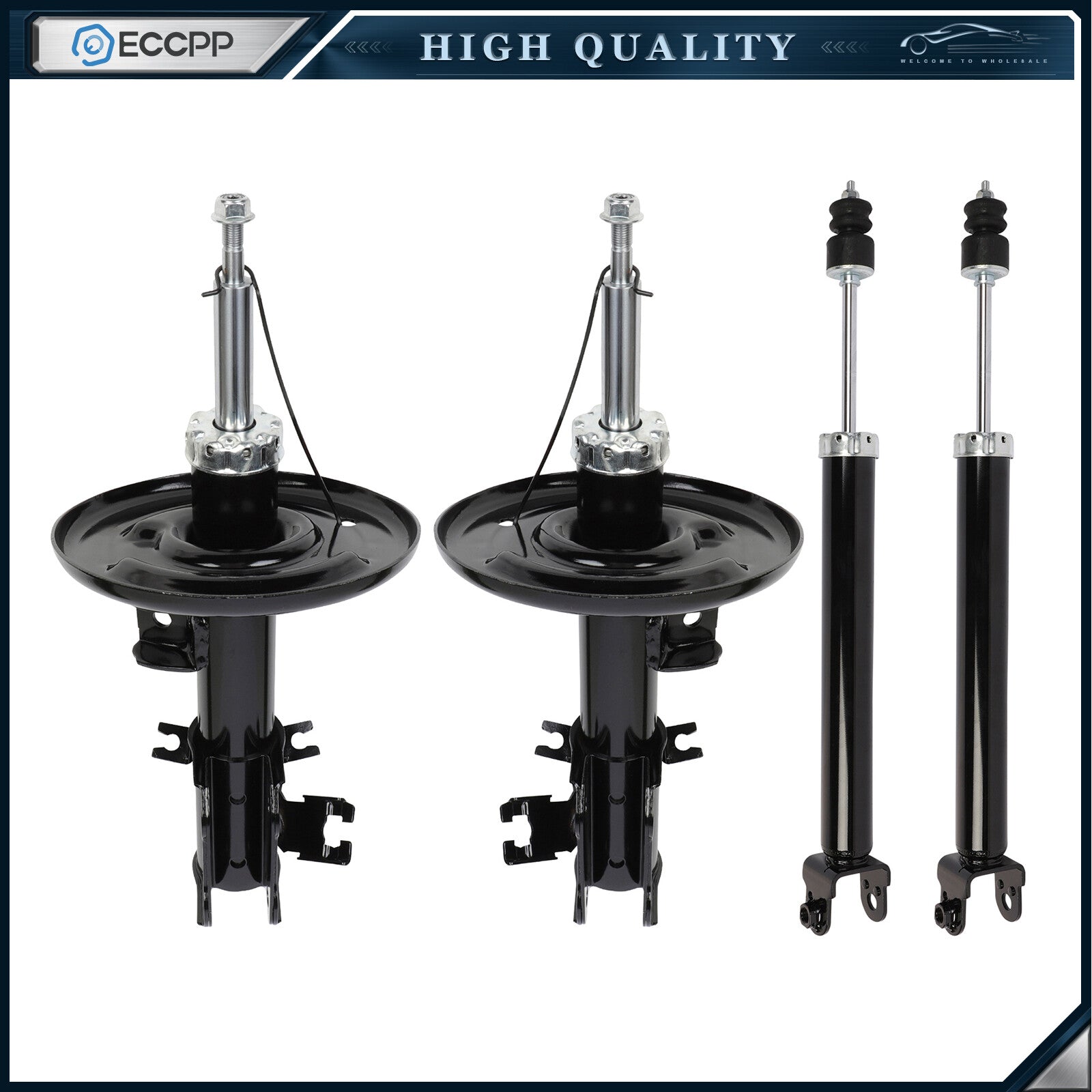 Front Rear Struts Shocks For Nissan Altima 2008-2013 Left Right ECCPP ECCPP