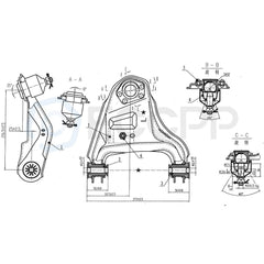 8PCS Steering Control Arm Ball Joint Kit Fits 1984-1996 Chevrolet S10 4WD/4x4 6B93BC-57