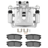 Rear Left Right Brake Caliper Brake Pads Set 5Pcs For 2007-17 Chevrolet Equinox KOEEP