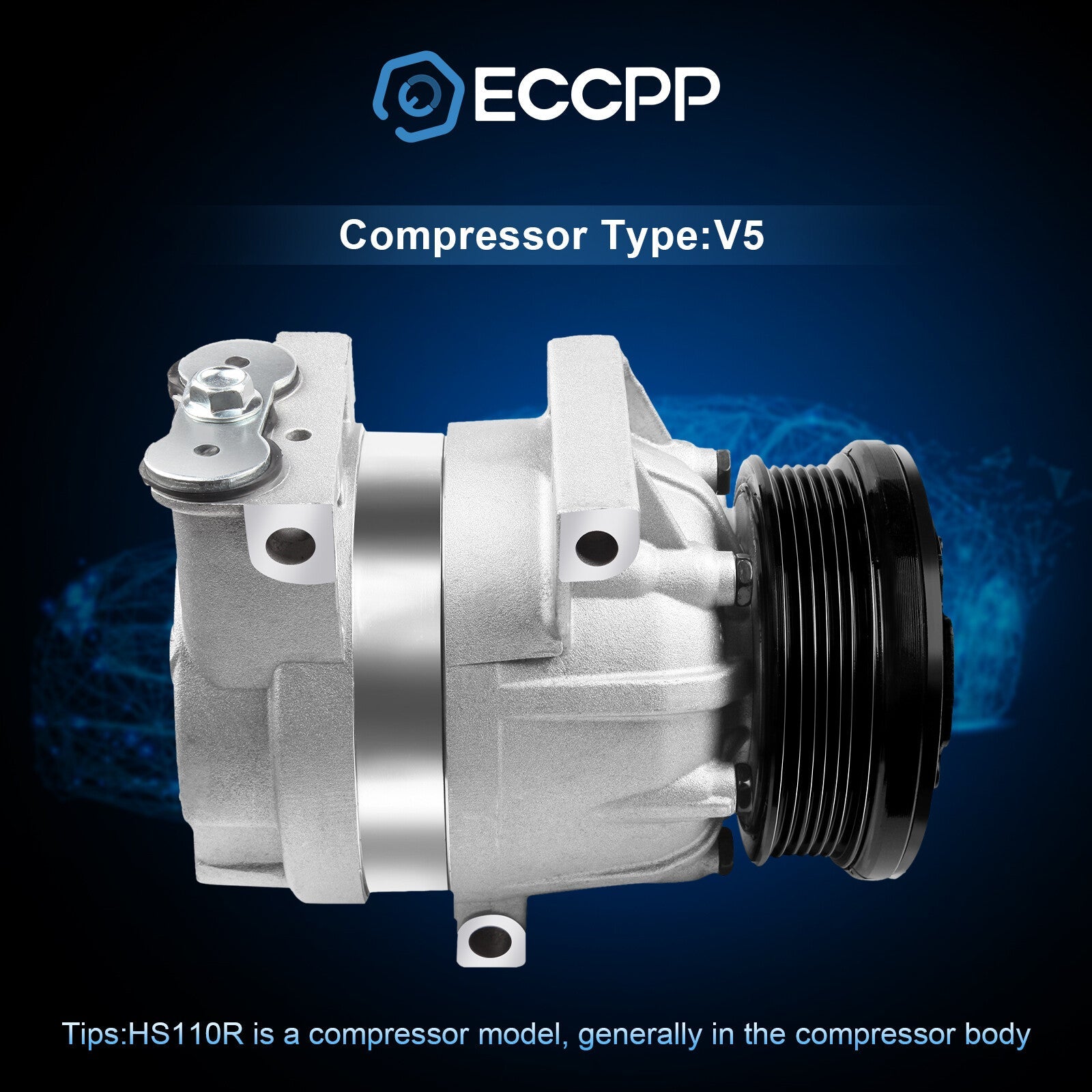 A/C Compressor For 02-03 Chevrolet Impala 98-99 Oldsmobile Cutlass 97-04 Century 6B93BC-57