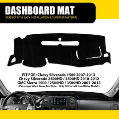 For 07-13 Chevy Silverado GMC Sierra Dashmat Dash Cover Dashboard Mat Interior A 6B93BC-57