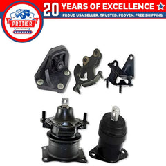 Fits 2003-2007 Honda Accord 2.4L MANUAL Motor & Trans Mount Set 5pcs : A4526HY 6B93BC-57