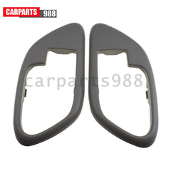 2Pcs Left &Right Interior Door Handle Bezel Gray For Chevy GMC C1500 C2500 K1500 6B93BC-57