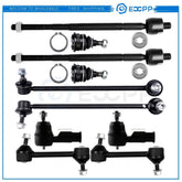 10pcs Front Tie Rod Ends Ball Joints Sway Bars For Hyundai Tiburon GT 2003-2008 6B93BC-57