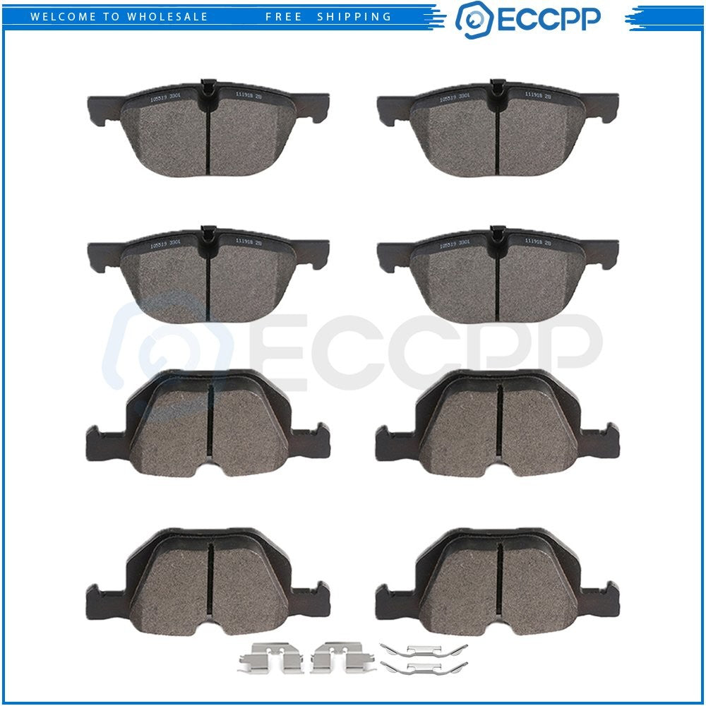 Front and Rear Brake Ceramic Pads For 2011 2012 2013 -2017 BMW X5 Anti Noise 6B93BC-57
