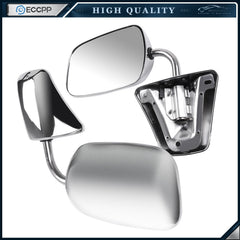 Pair Side View Manual Folding Mirrors For Chevy Blazer /GMC Jimmy Pickup Chrome KOEEP