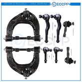 8pcs Front Control Arms Tie Rod Ends For Mitsubishi Montero Sport 1994-2004 6B93BC-57
