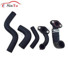 5Pcs Engine Coolant Pipe Hose For Jeep Grand Cherokee 68211250AA 68211200AC 6B93BC-57