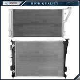 Aluminum Radiator & Condenser Cooling Kit For 2012-2014 Hyundai Azera Kia Optima 6B93BC-57
