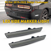 For 2015-2022 Dodge Challenger Rear White Bumper Side Marker Lamps Lights 6B93BC-57