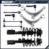 For 2006-2012 Chevrolet Malibu Front Complete Strut Tie Rod Sway Bar Control Arm 6B93BC-57