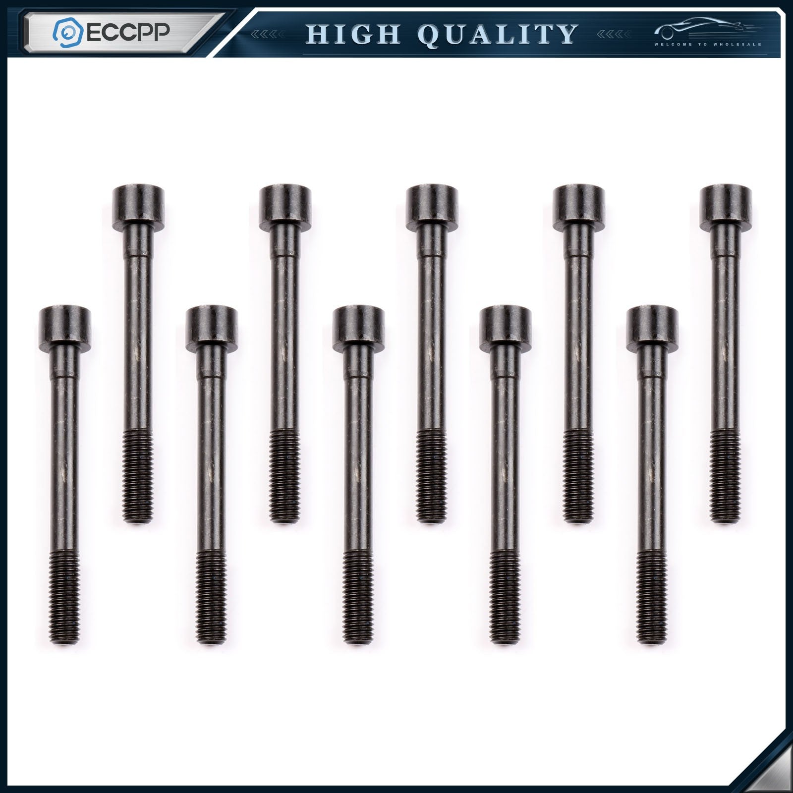 Head Bolts Fits 00-06 For Nissan Sentra 1.8L l4 DOHC 16V Eng. Code QG18DE 6B93BC-57