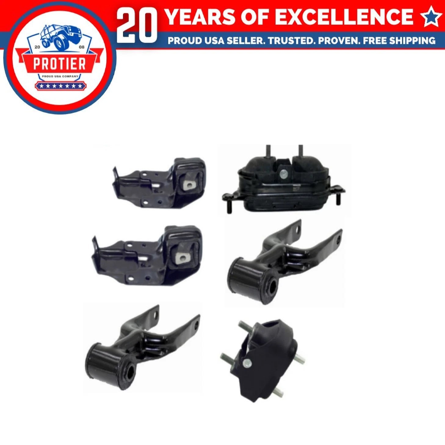 Fits 1995-2001 Chevrolet Lumina 3.1L 3.8L Engine Motor & Trans Mount Set 6pcs 6B93BC-57