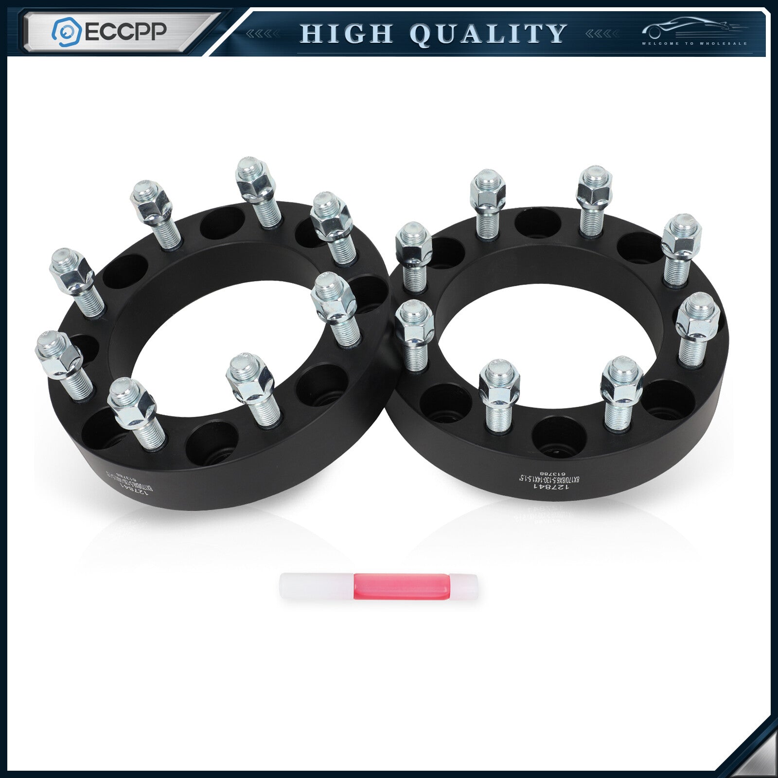 2 Pcs 1.5" 8x170 to 8x6.5 Wheel Adapters 14x1.5 For Ford F-250 8x170 to 8x165.1 6B93BC-57