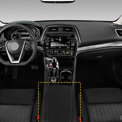 Fit 2016-2023 Nissan Maxima Center Console Lid Armrest Leather Cover Gray Stitch 6B93BC-57