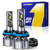 AUTOONE H11 H8 H9 LED Headlight Kit High Low Bulbs Super Bright 6500K White EOA AUTOONE