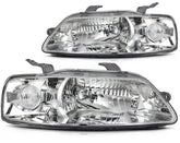 ECCPP Headlights Assembly For Chevrolet Aveo 1.6L 2004-2006 Pair Kit Chrome KOEEP