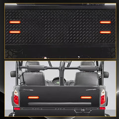 2x Red/Amber 9" 5" Oval LED Truck Trailer Stop Turn Tail Brake Light Flowing DRL 6B93BC-57