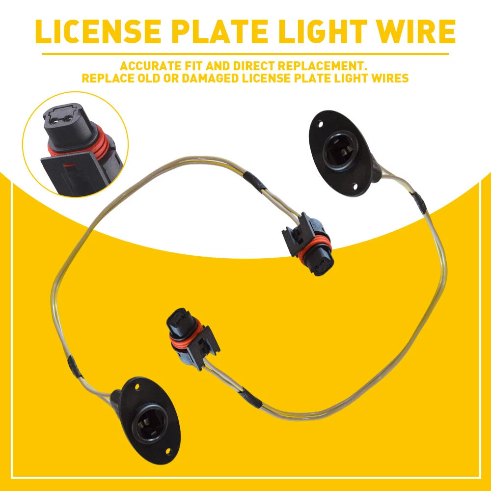 FOR 1994-2001 DODGE RAM 1500 REAR BUMPER LICENSE PLATE TAG LIGHT WIRING HARNESS 6B93BC-57