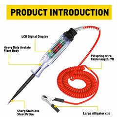 Car Circuit Tester Pen Auto Fuse Test Probe Light Tool For 6V 12V 24V DC Voltage 6B93BC-57