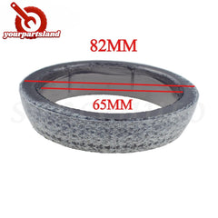 2PCS Donut Style Graphite Gasket For Muffler Exhaust Pipe To Manifold Adapter 6B93BC-57