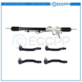 Complete Power Steering Rack And Pinion Assembly+Outer Tie Rods For Honda Accord 6B93BC-57