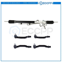 Complete Power Steering Rack And Pinion Assembly+Outer Tie Rods For Honda Accord 6B93BC-57