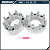 2 Pcs 2" 5x5.5 to 8x6.5 Wheel Adapters 14x1.5 For Ram 1500 5 Lug to 8 Lug Wheels