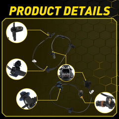 4Pcs Front Rear ABS Wheel Speed Sensor for 2012-15 Honda Civic 1.5L 1.8L 2.4L EA 6B93BC-57