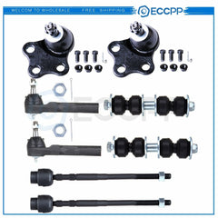 8pcs Front Tie Rod Ends Ball Joints For Chevrolet Cavalier Pontiac Sunfire 6B93BC-57