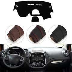 Console Dashboard Suede Mat Protector Sunshield Cover For Renault Captur 2014-18