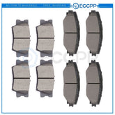 Front and Rear Brake Ceramic Pads For 2009-2010 Pontiac Vibe GT Performance 6B93BC-57