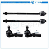 4set Fits 2005-2009 2010 Ford Mustang Front Tie Rod Ends Outer Inner Suspension 6B93BC-57