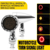 2X Amber LED Motorcycle Turn Signal Indicator Bullet Light Brake Stop DRL Lamp A 6B93BC-57