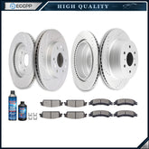 Ceramic Brake Pads And Rotors Front Rear For Cadillac Escalade Chevrolet Tahoe 6B93BC-57