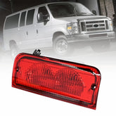 Red Halogen Third 3rd Brake Light for 1992-02 Ford E-150 Econoline Club Wagon EA 6B93BC-57