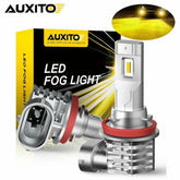 2X AUXITO H8 H11 Golden Yellow amber LED Driving Fog Light Bulbs Super Bright M4 6B93BC-57