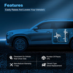 For Chevrolet Tahoe 2000-2006 Rear Driver Side Window Regulator w/ Motor