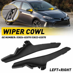 2pcs Front Windshield Wiper Cowl Cover For Toyota For Corolla LE 2014-2019 US 6B93BC-57