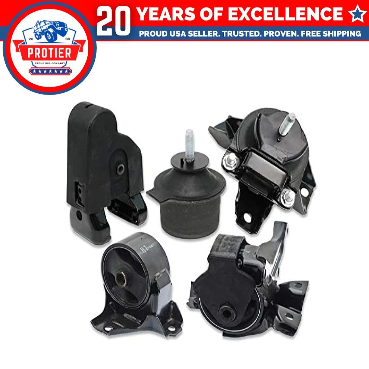 Fits 2006-2008 Hyundai Azera 3.3L 3.8L Engine Motor & Trans Mount Set 5pcs : 6B93BC-57