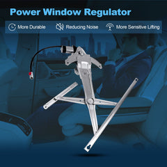 For 1997-2001 Honda CR-V Front Passenger Side Power Window Regulator with Motor 6B93BC-57